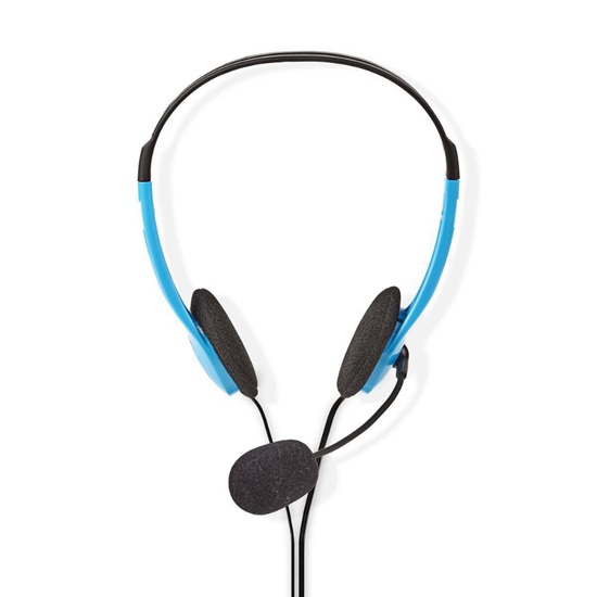 Nedis PC Headset On-Ear Stereo 2x 3.5 mm Blue (CHST100BU) (NEDCHST100BU)-NEDCHST100BU
