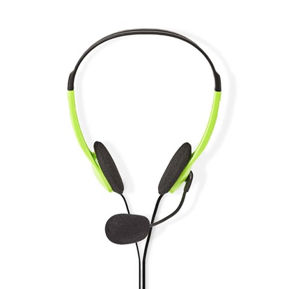Nedis PC Headset On-Ear Stereo 2x 3.5 mm Green (CHST100GN) (NEDCHST100GN)-NEDCHST100GN