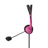 Nedis PC Headset On-Ear Stereo 2x 3.5 mm Pink (CHST100PK) (NEDCHST100PK)-NEDCHST100PK