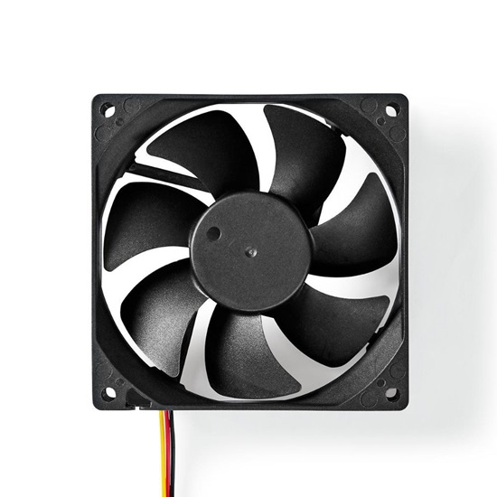 Nedis DC Fan Fan size: 92 mm 3-Pin 26.7 dBA Black (DCFAN9225BK) (NEDDCFAN9225BK)-NEDDCFAN9225BK