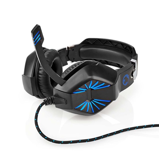 Nedis Over Ear Gaming Headset με σύνδεση 2x3.5mm / USB (GHST250BK) (NEDGHST250BK)-NEDGHST250BK