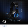 Nedis Over Ear Gaming Headset με σύνδεση 2x3.5mm / USB (GHST250BK) (NEDGHST250BK)-NEDGHST250BK