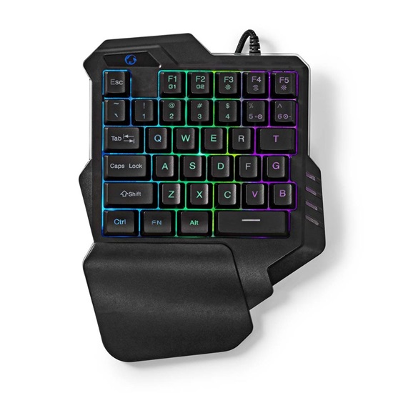 Nedis Gaming KeyPad με διακόπτες και RGB φωτισμό (Αγγλικό US) (GKBDS110BK) (NEDGKBDS110BK)-NEDGKBDS110BK