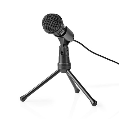 Nedis Wired Microphone Off με Καρφί 3.5mm (MICTJ100BK) (NEDMICTJ100BK)-NEDMICTJ100BK
