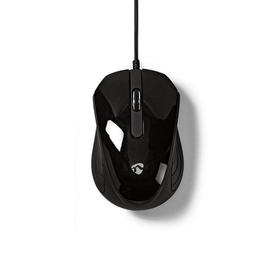 Nedis Wired Desktop Mouse Ενσύρματο Ποντίκι Μαύρο (MSWD300BK) (NEDMSWD300BK)-NEDMSWD300BK
