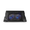 Nedis Cooling Pad για Laptop έως 18" με 2 Ανεμιστήρες και Φωτισμό (NBCR200BK) (NEDNBCR200BK)-NEDNBCR200BK