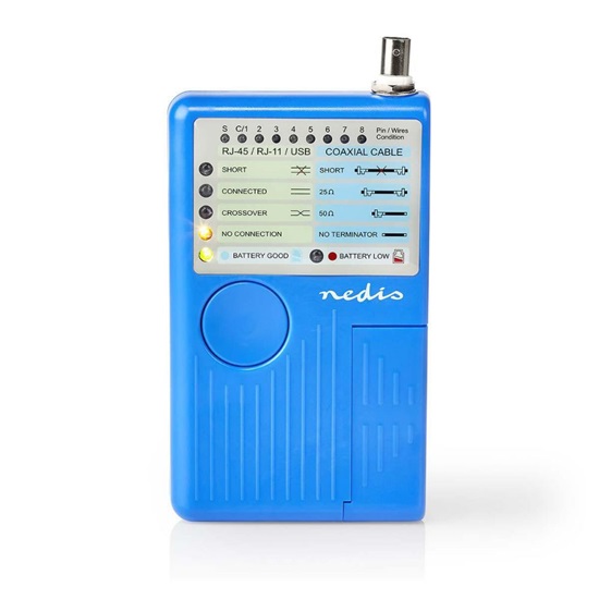 Nedis LAN Cable Tester Καλωδίων Δικτύου (NWCTM100BU) (NEDNWCTM100BU)-NEDNWCTM100BU