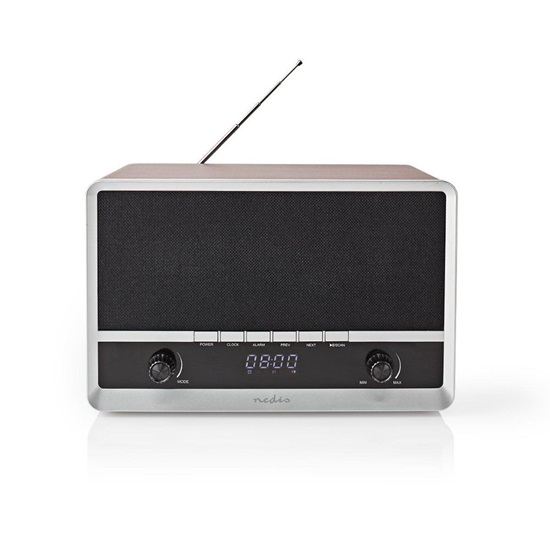 Nedis Retro Επιτραπέζιο Ραδιόφωνο Μπαταρίας με Bluetooth Καφέ (RDFM5200BN) (NEDRDFM5200BN)-NEDRDFM5200BN