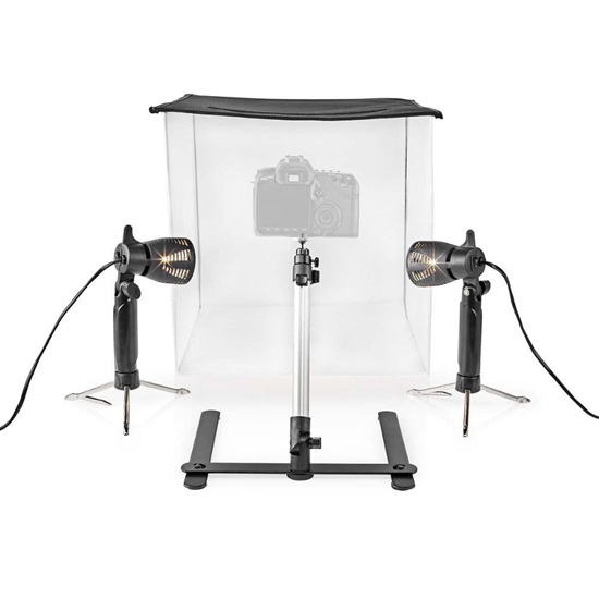 Nedis Photo Box Φωτιζόμενο με Πολλαπλά Backround 40x40x40cm (SKT010WT) (NEDSKT010WT)-NEDSKT010WT