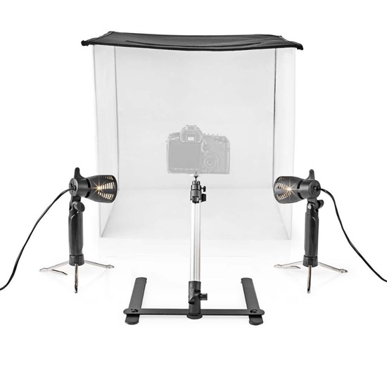 Nedis Photo Box Φωτιζόμενο με Πολλαπλά Backround 60x60x60cm (SKT012WT) (NEDSKT012WT)-NEDSKT012WT