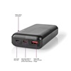 Nedis Power Bank 20000mAh 18W με Θύρα USB-A και Θύρα USB-C Power Delivery Μαύρο (UPBKPD20000BK) (NEDUPBKPD20000BK)-NEDUPBKPD20000BK