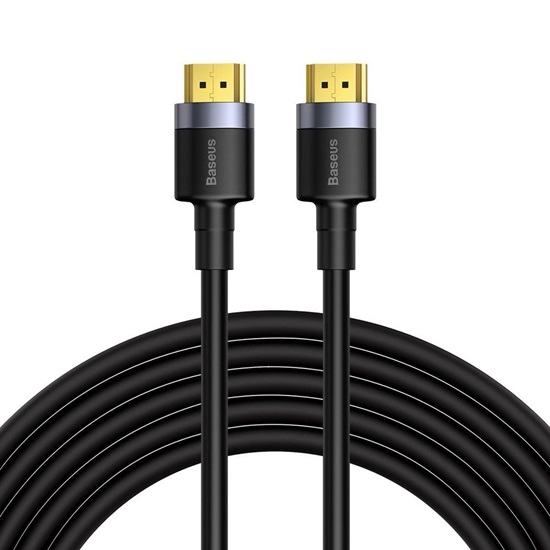 Baseus Cafule 4KHDMI Male To 4KHDMI Male Adapter Cable 5m Black (CADKLF-H01) (BASCADKLF-H01)-BASCADKLF-H01