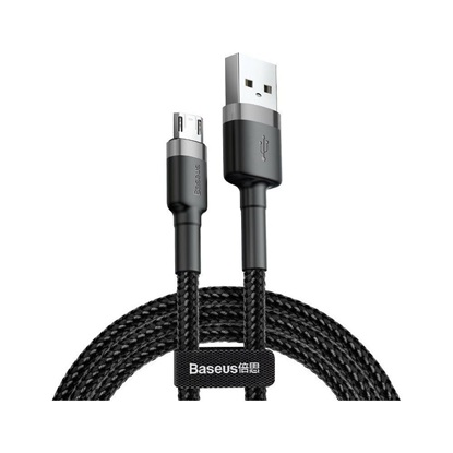 Baseus Cafule Micro USB cable 2.4A 1m Gray + Black (CAMKLF-BG1) (BASCAMKLF-BG1)-BASCAMKLF-BG1