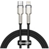 Baseus USB-C cable for Lightning Cafule 20W 1m Black (CATLJK-A01) (BASCATLJK-A01)-BASCATLJK-A01