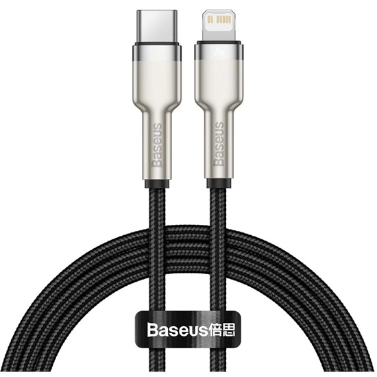 Baseus USB-C cable for Lightning Cafule 20W 1m Black (CATLJK-A01) (BASCATLJK-A01)-BASCATLJK-A01