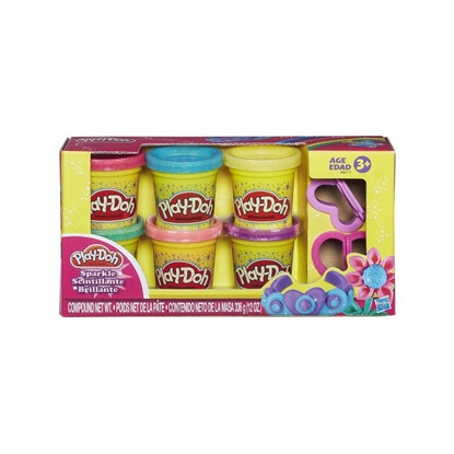 Hasbro Play-Doh 6 Βαζάκια Πλαστελίνης για 3+ Ετών (A5417) (HASA5417)-HASA5417