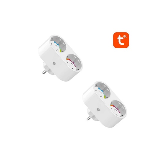 Gosund SP211-2pack Διπλή Εξωτερική Πρίζα Ρεύματος Wi-Fi Ασφαλείας Λευκή 2 τμχ (SP211-2pack) (GOSSP211-2PACK)-GOSSP211-2PACK