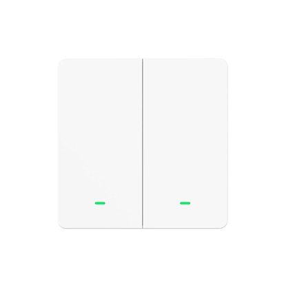 Gosund SW9 Χωνευτός Διακόπτης Τοίχου Wi-Fi για Έλεγχο Φωτισμού με Πλαίσιο και Δύο Πλήκτρα Λευκός (SW9) (GOSSW9)-GOSSW9
