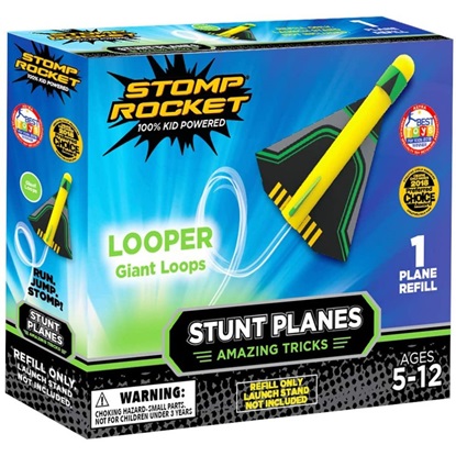 Stomp Rocket Stunt Plane Refill - 1 Looper Plane (SR100011) (STRSR100011)-STRSR100011