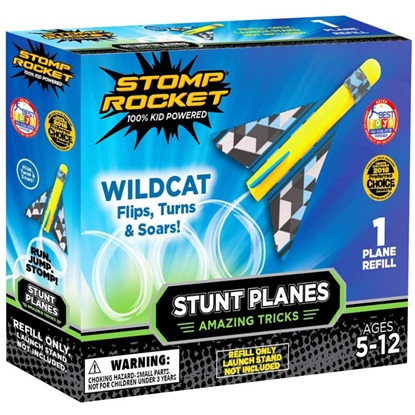 Stomp Rocket Stunt Plane Refill - 1 Wildcat Plane (SR100012) (STRSR100012)-STRSR100012
