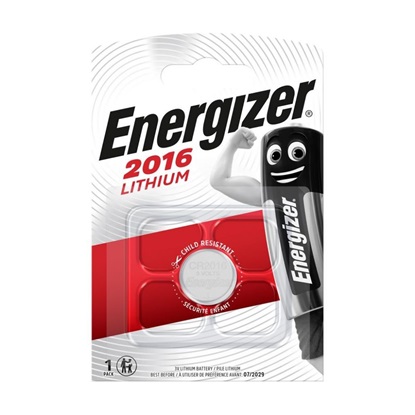 Energizer Μπαταρία Λιθίου Ρολογιών CR2016 3V 1τμχ (9281927) (ENE9281927)-ENE9281927