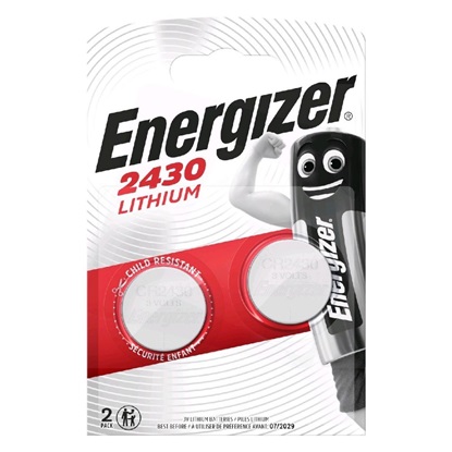 Energizer Μπαταρίες Λιθίου Ρολογιών CR2430 3V 2τμχ (9283117) (ENE9283117)-ENE9283117