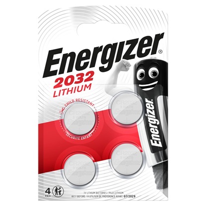 Energizer Μπαταρίες Λιθίου Ρολογιών CR2032 3V 4τμχ (10538519) (ENE10538519)-ENE10538519