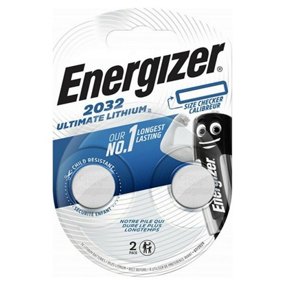 Energizer Ultimate Lithium Μπαταρίες Ρολογιών CR2032 3V 2τμχ (17075105) (ENE17075105)-ENE17075105