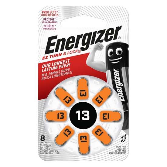 Energizer Μπαταρίες Ακουστικών Βαρηκοΐας 13 1.4V 8τμχ (22574769) (ENE22574769)-ENE22574769