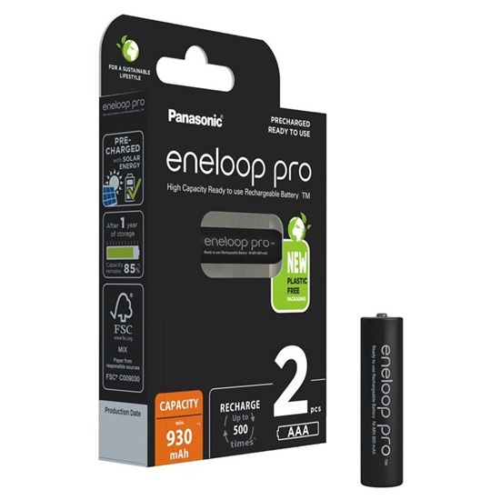 Panasonic Eneloop Pro Επαναφορτιζόμενες Μπαταρίες AAA Ni-MH 930mAh 1.2V 2τμχ (9719105) (PAN9719105)-PAN9719105