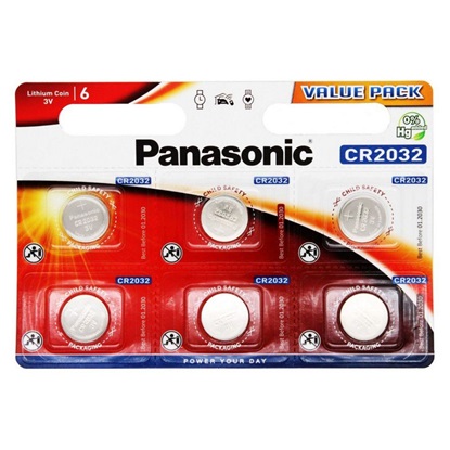Panasonic Lithium Power Μπαταρίες Ρολογιών CR2032 3V 6τμχ (18112935) (PAN18112935)-PAN18112935
