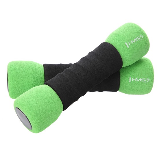 HMS Aerobic Dumbbells 2x1.5Kg Green (CM07) (HMSCM07)-HMSCM07