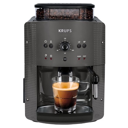 Krups Αυτόματη Μηχανή Espresso 1450W Πίεσης 15bar με Ενσωματωμένο Μύλος Άλεσης Black (EA810B) (KRUEA810B)-KRUEA810B