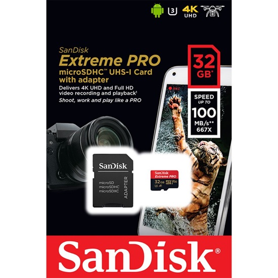 Sandisk Memory 32GB Ultra microSDHC/microSDXC UHS-I (SDSQXCG-032G-GN6MA) (SANSDSQXCG-032G-GN6MA)-SANSDSQXCG-032G-GN6MA