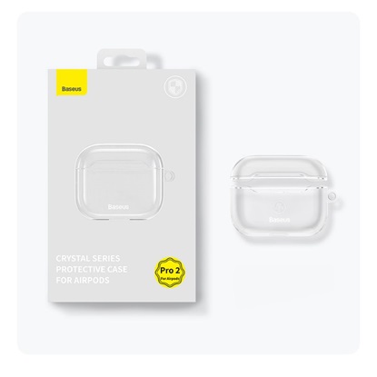 Baseus Transparent Case Crystal for AirPods Pro 2 (ARAP000200) (BASARAP000200)-BASARAP000200