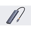 Baseus UltraJoy USB 3.0 Hub 3 Θυρών με σύνδεση USB-C Γκρι (B0005280A813-00) (BASB0005280A813-00)-BASB0005280A813-00