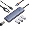 Baseus Ultrajoy 6 in 1 USB-C Docking Station με HDMI 4K PD Ethernet Γκρι (B00052807813-00) (BASB00052807813-00)-BASB00052807813-00