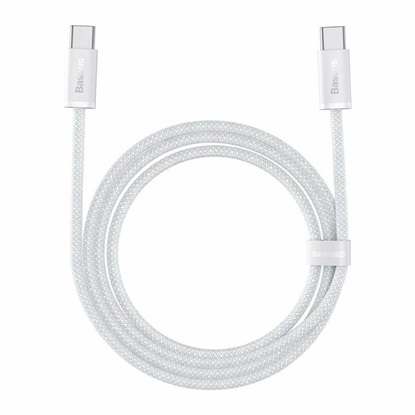 Baseus Cable USB-C to USB-C , 100W, 2m White (CALD000302) (BASCALD000302)-BASCALD000302