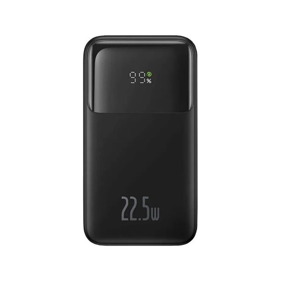 Baseus Comet Power Bank 10000mAh 22.5W με Θύρα USB-A και Θύρα USB-C Power Delivery Μαύρο (PPMD020001) (BASPPMD020001)-BASPPMD020001