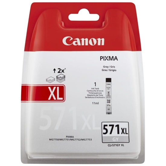 Canon Μελάνι Inkjet CLI-571GY XL Grey (0335C004) (CAN-CLI571GYXLBLP)-CAN-CLI571GYXLBLP