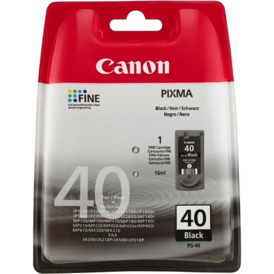 Canon Μελάνι Inkjet PG-40 Black Blister Pack (0615B042) (CAN-PG40BLP)-CAN-PG40BLP
