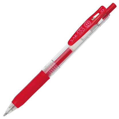 Zebra Sarasa Clip Gel Pen 1.0 Κόκκινο (ZB-14333) (ZEB14333)-ZEB14333