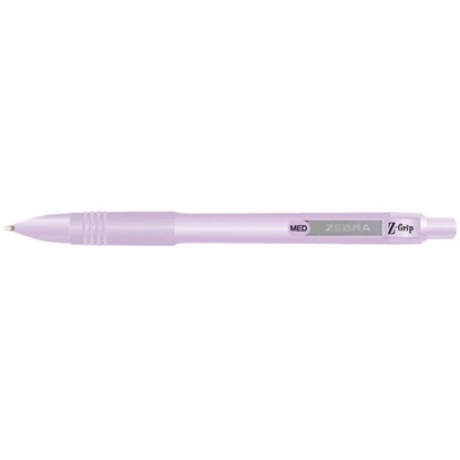 Zebra Στυλό Ballpoint Pastel Purple 1.0mm με Μπλε Μελάνι Z-Grip Smooth (ZB-91808) (ZEB91808)-ZEB91808