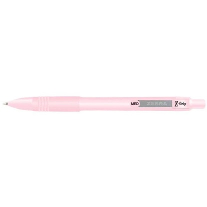 Zebra Στυλό Ballpoint Pastel Pink 1.0mm με Μπλε Μελάνι Z-Grip Smooth (ZB-91807) (ZEB91807)-ZEB91807