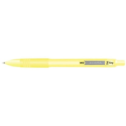 Zebra Στυλό Ballpoint Pastel Yellow 1.0mm με Μπλε Μελάνι Z-Grip Smooth (ZB-91805) (ZEB91805)-ZEB91805