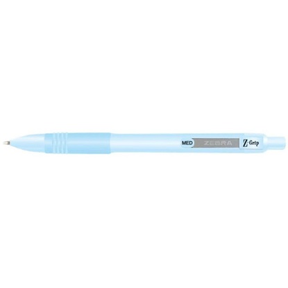 Zebra Στυλό Ballpoint Pastel Blue 1.0mm με Μπλε Μελάνι Z-Grip Smooth (ZB-91802) (ZEB91802)-ZEB91802