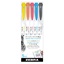 Zebra Mildliner Double Ended Brush Pen & Marker Bold & Fine Point 5 Pack Friendly Mild Set (ZB-79505) (ZEB79505)-ZEB79505