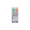 Zebra Mildliner Double Ended Brush Pen & Marker Bold & Fine Point 5 Pack Fluorescent Set (ZB-79105) (ZEB79105)-ZEB79105