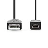 Nedis USB Cable 2.0 USB-A Male to USB Mini-B 5 pin Male 1.00 m Black (CCGL60300BK10) (NEDCCGL60300BK10)-NEDCCGL60300BK10