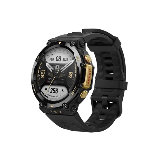 Amazfit T-Rex 2 Aluminium 47mm Αδιάβροχο Smartwatch με Παλμογράφο Astro Black & Gold (W2170OV8N) (XIAW2170OV8N)-XIAW2170OV8N